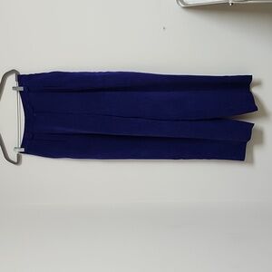 CC Courtenay Size 12 Silk Pants Blue fully lined Waist 30"